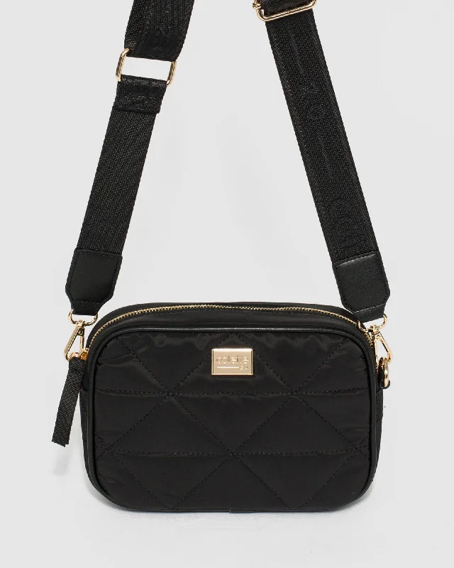 Black Alison Sports Crossbody Bag