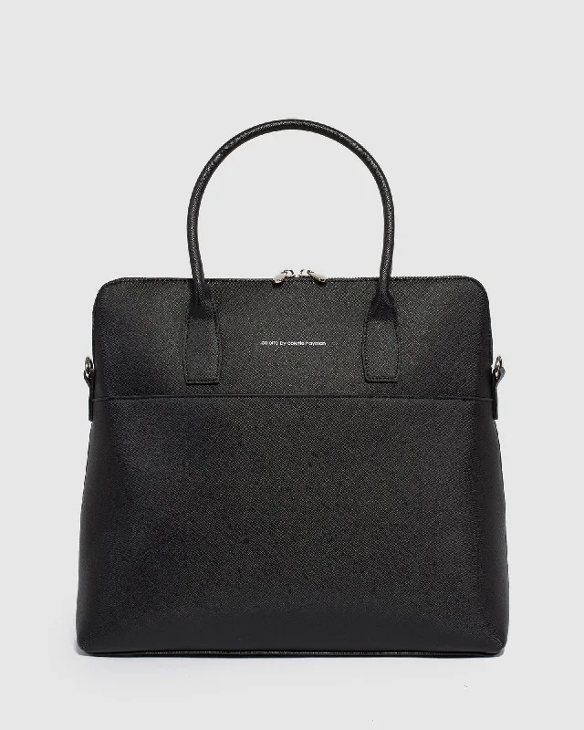 Black Dominique Laptop Bag