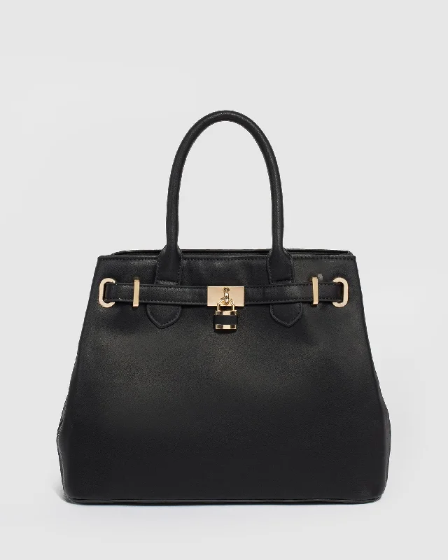 Black Mary-Beth Lock Tote Bag