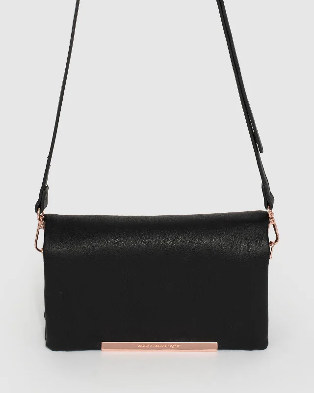 Black Nina Pocket Crossbody Bag