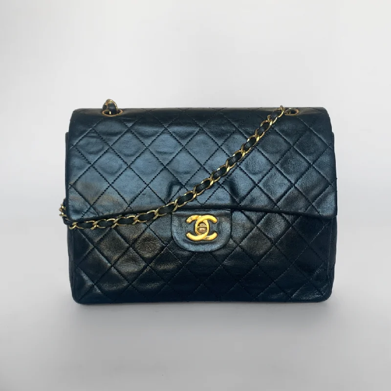 Chanel Classic Double Flap Bag Tall Medium Lambskin Leather