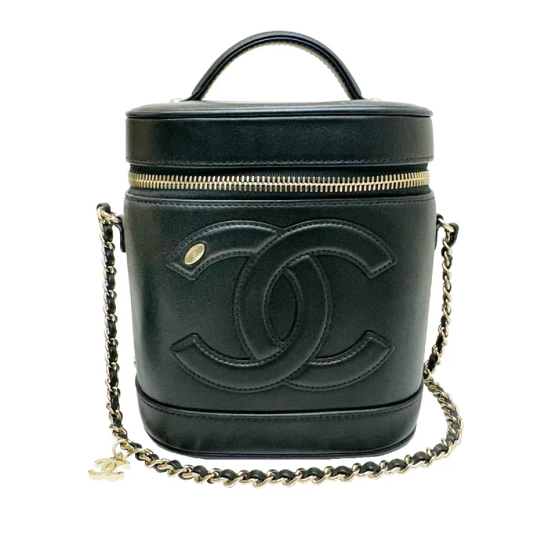 Chanel Vanity  Leather Shoulder Bag (Pre-Owned)