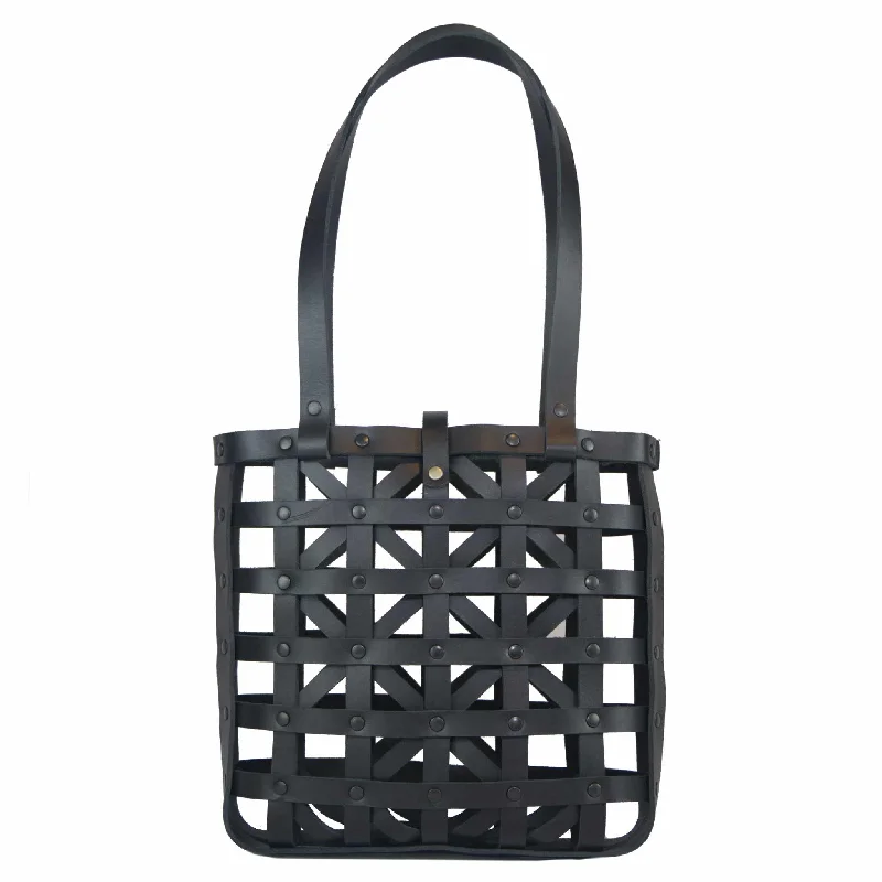 Leather Weave Tote