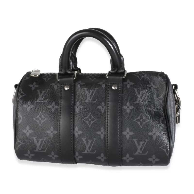 Louis Vuitton Monogram Eclipse Canvas Speedy Bandouliere 25