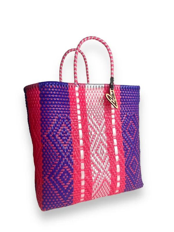 Maria Victoria | Cayman Tote | Upcycled, Handwoven, Multicolor Tote