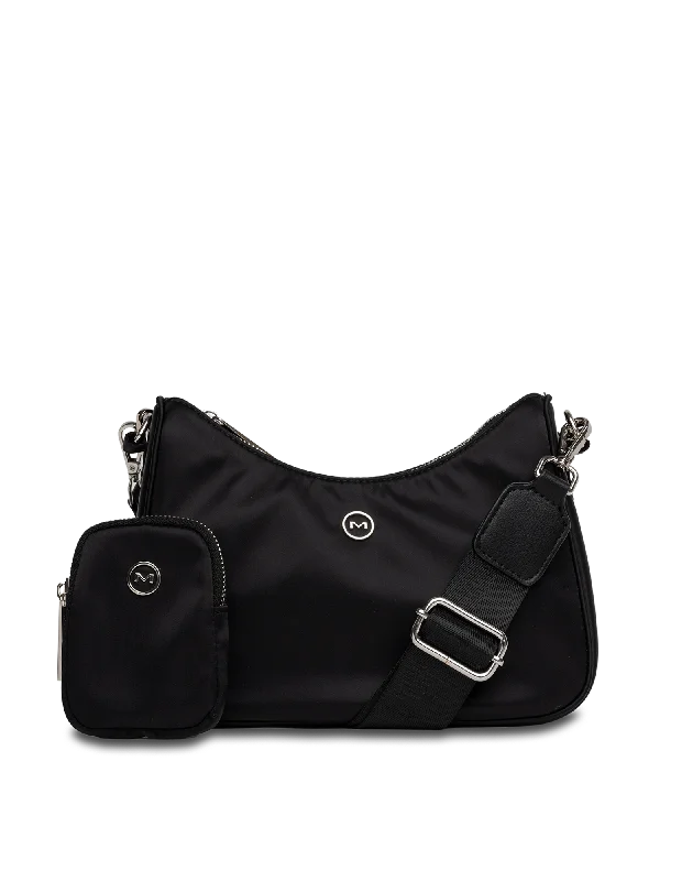 Mocha Ebby Crossbody Bag - Black