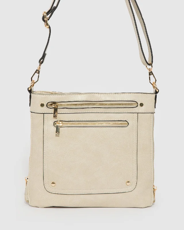 Ivory Penelope Zip Crossbody Bag