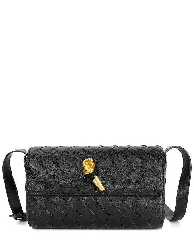 Tiffany & Fred Paris Hand-Woven Leather Shoulder Bag