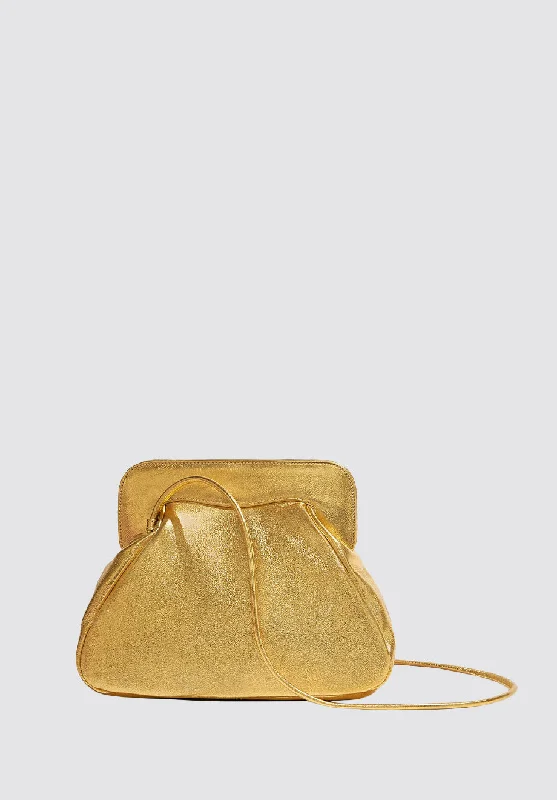 Constanza Clutch | Metallic Gold