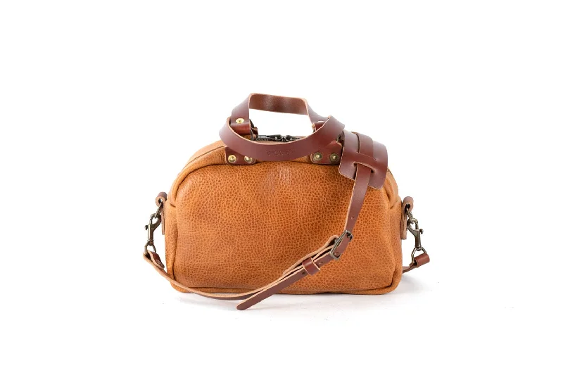 HOFFMAN LEATHER CROSSBODY BAG - HONEY