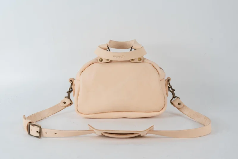 HOFFMAN LEATHER CROSSBODY BAG - MINI - NATURAL VEG TAN