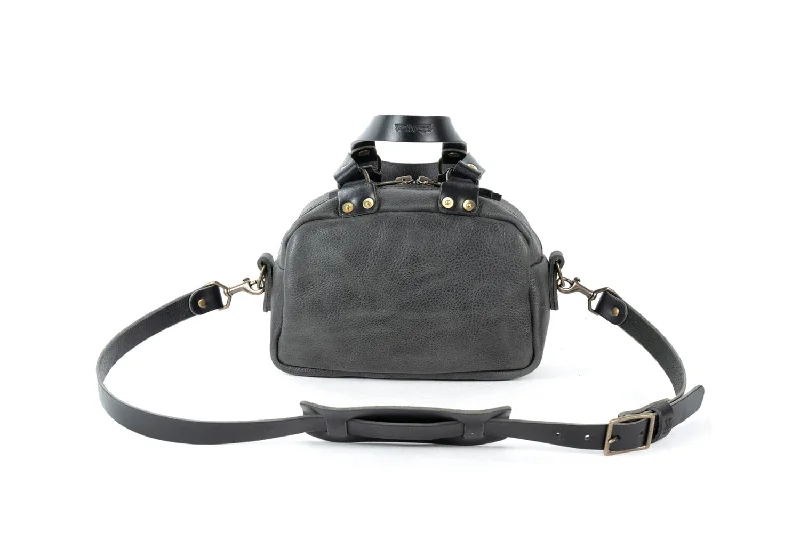 HOFFMAN LEATHER CROSSBODY BAG - MINI - RAVEN