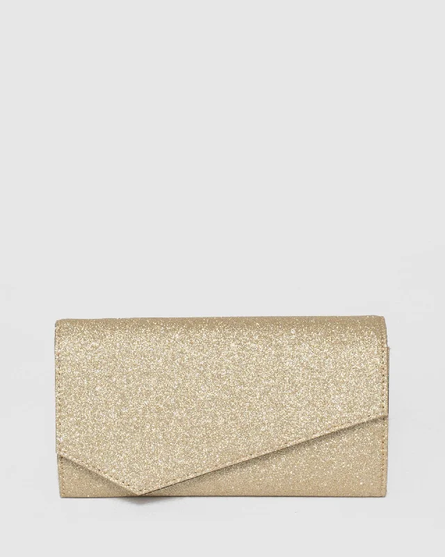 Gold Jordan Clutch Bag