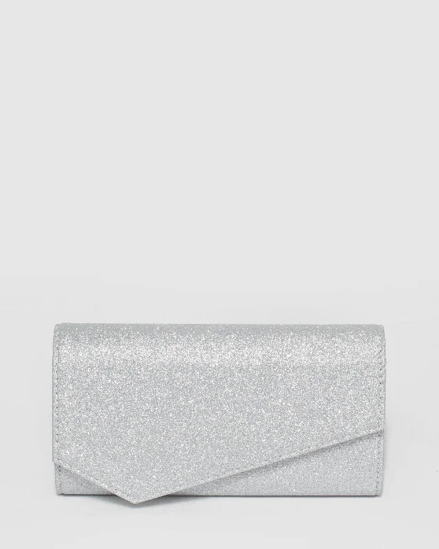 Silver Jordan Clutch Bag