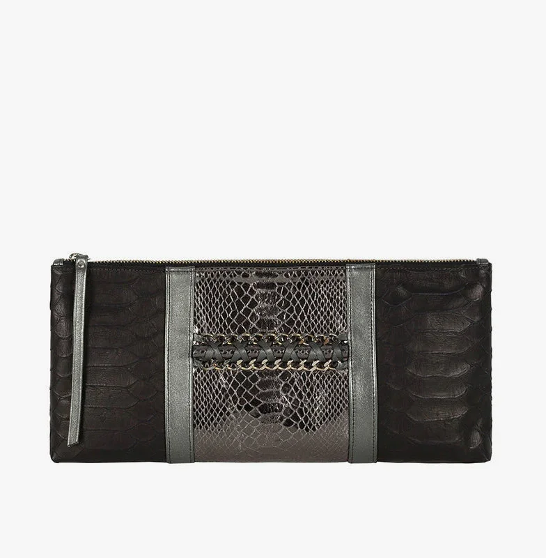 ANNA LEATHER CLUTCH