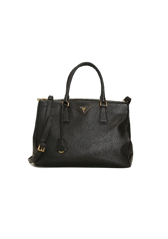 LARGE SAFFIANO LUX DOUBLE ZIP GALLERIA