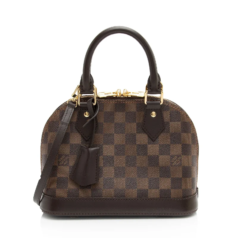 Louis Vuitton Damier Ebene Alma BB Satchel (SHF-ruhRxg)